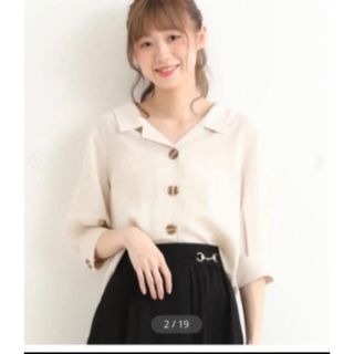 マジェスティックレゴン(MAJESTIC LEGON)のマジェスティックレゴン　開襟　シャツ(Tシャツ(半袖/袖なし))