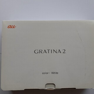 キョウセラ(京セラ)の【新品未使用】GRATINA2 ホワイト(携帯電話本体)