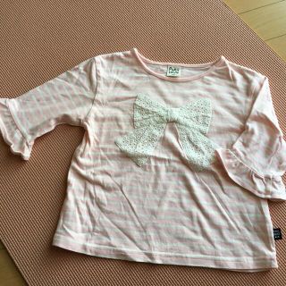 メゾピアノ(mezzo piano)の5部袖カットソー　130サイズ(Tシャツ/カットソー)