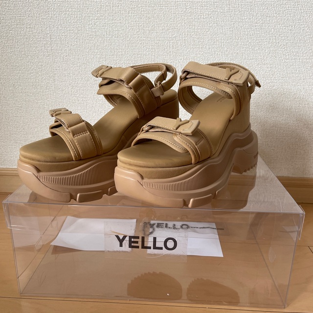 YELLO  NAKED DOUBLE SNEAKER SANDALS