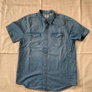 リーバイス(Levi's)のLEVIS リーバイス　デニムシャツ　半袖　ダメージ(シャツ)