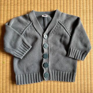 プチバトー(PETIT BATEAU)のプチバトー　ベビーカーディガン　12m/74cm(カーディガン/ボレロ)