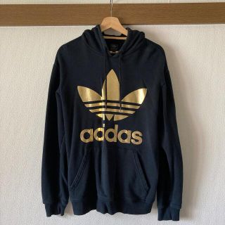 アディダス(adidas)のadidas パーカー ゴールド/金 (メンズL)(パーカー)