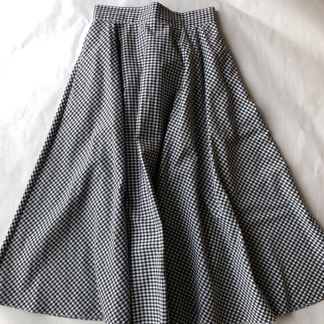 UNIQLO(ユニクロ)のUNIQLOギンガムチェック サーキュラースカート -M- レディースのスカート(ロングスカート)の商品写真