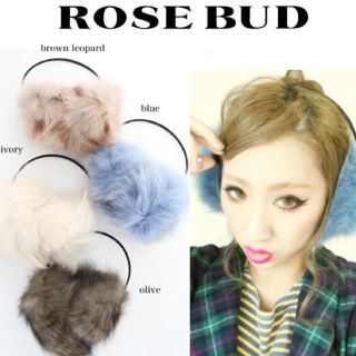 ローズバッド(ROSE BUD)のrosebud イヤーマフ ファー ヘアバン 帽子(イヤーマフ)