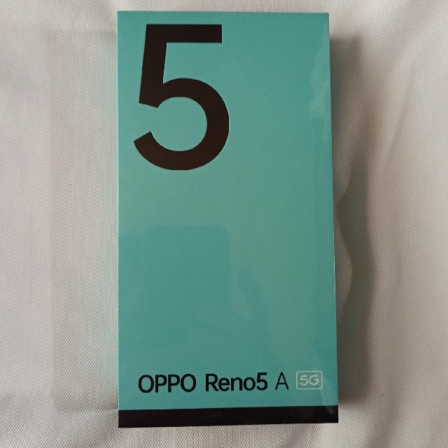 ○新品未開封SIMフリー OPPO Reno5 A アイスブルー 5G対応-
