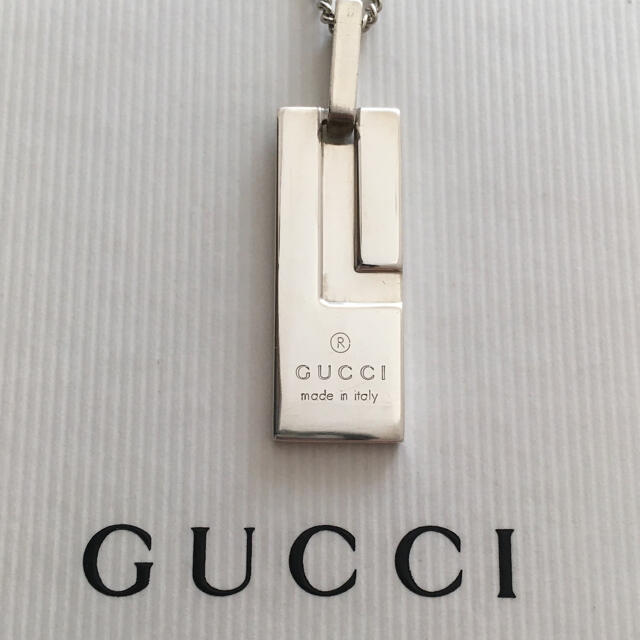 Gucci(グッチ)のGUCCIネックレストップ/社外喜平チェーン メンズのアクセサリー(ネックレス)の商品写真