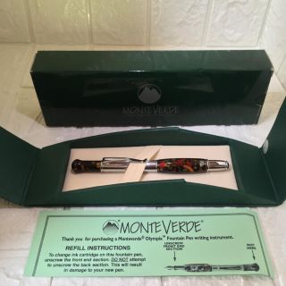 モンテベルデ(Monteverde)の未使用 モンテベルデ オリンピア ブラウンレジン 万年筆(ペン/マーカー)