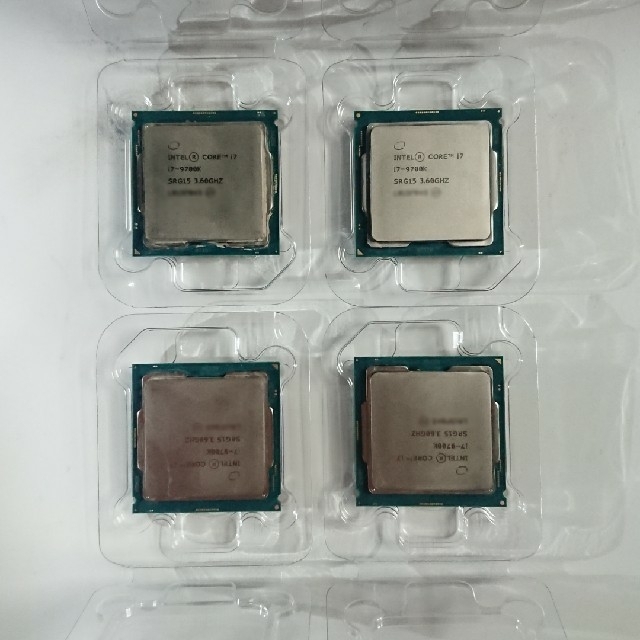 PCパーツintel Core i7 9700k傷汚れ変色等有品 はnさん用 - PCパーツ