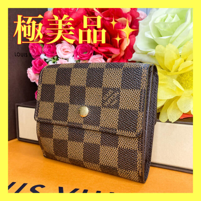 LOUIS VUITTON(ルイヴィトン)の極美品✨ ルイヴィトン 三つ折り 財布 ポルトモネ ビエ カルトクレディ ダミエ メンズのファッション小物(折り財布)の商品写真