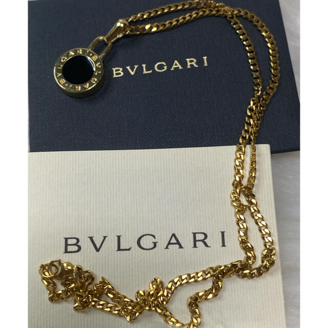 【正規新品】BVLGARI チャーム ペンダント ネックレス +革紐 チェーン