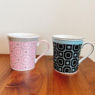 ウェッジウッド　WEDGWOOD　パラディオ マグ (ピンク、ブルー)セット