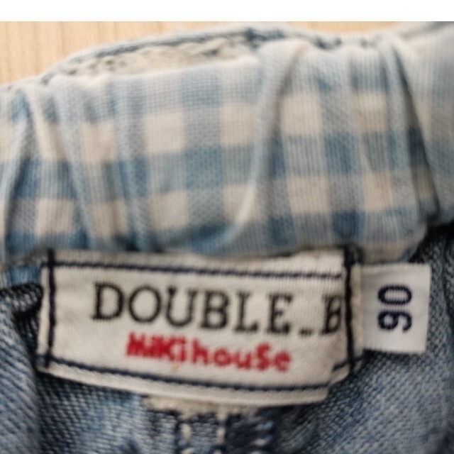 DOUBLE.B(ダブルビー)のdouble B gap 90 デニムワンピースと スカート キッズ/ベビー/マタニティのキッズ服女の子用(90cm~)(スカート)の商品写真