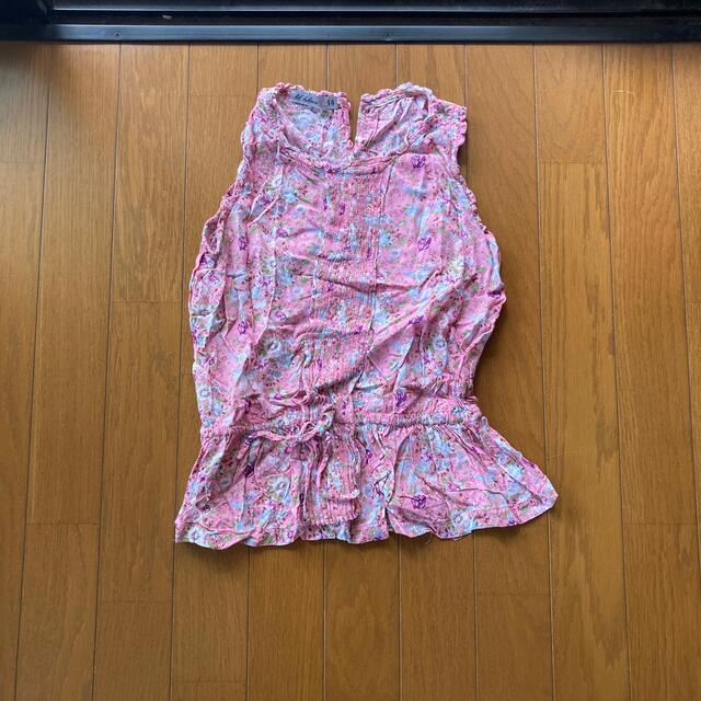 ノースリーブブラウス キッズ/ベビー/マタニティのキッズ服女の子用(90cm~)(Tシャツ/カットソー)の商品写真