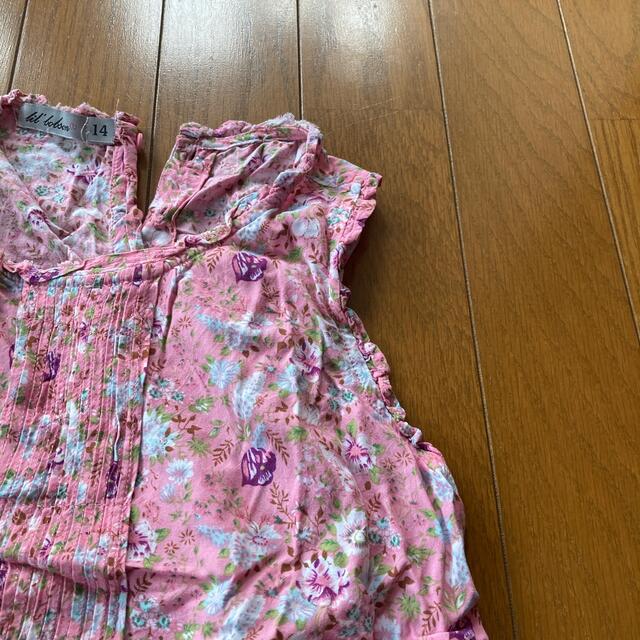 ノースリーブブラウス キッズ/ベビー/マタニティのキッズ服女の子用(90cm~)(Tシャツ/カットソー)の商品写真