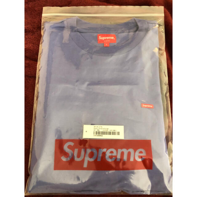 Supreme(シュプリーム)のsupreme small box l/s tee Lサイズ　パープル メンズのトップス(Tシャツ/カットソー(半袖/袖なし))の商品写真