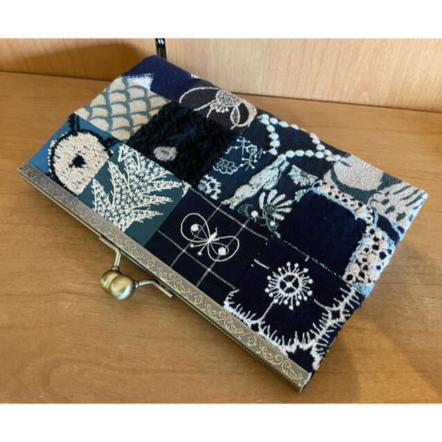ミナペルホネン ハンドメイド がま口 お財布 タンバリン パッチワーク ... ★訳あり★ミナペルホネン ハンドメイド 親子がま口 タンバリン パッチワーク