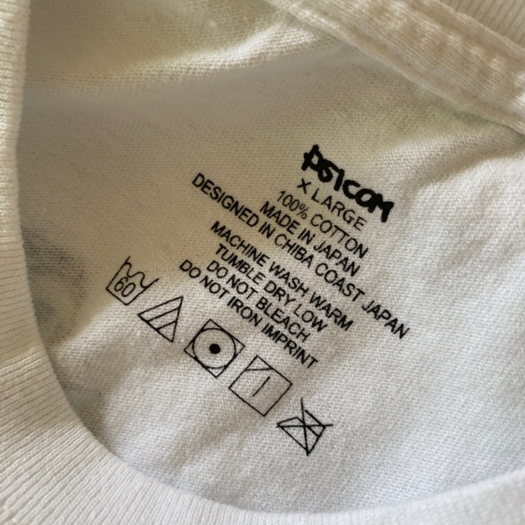 サイコム　PSICOM コットン　胸ポケット　Tシャツ　XL 白 5