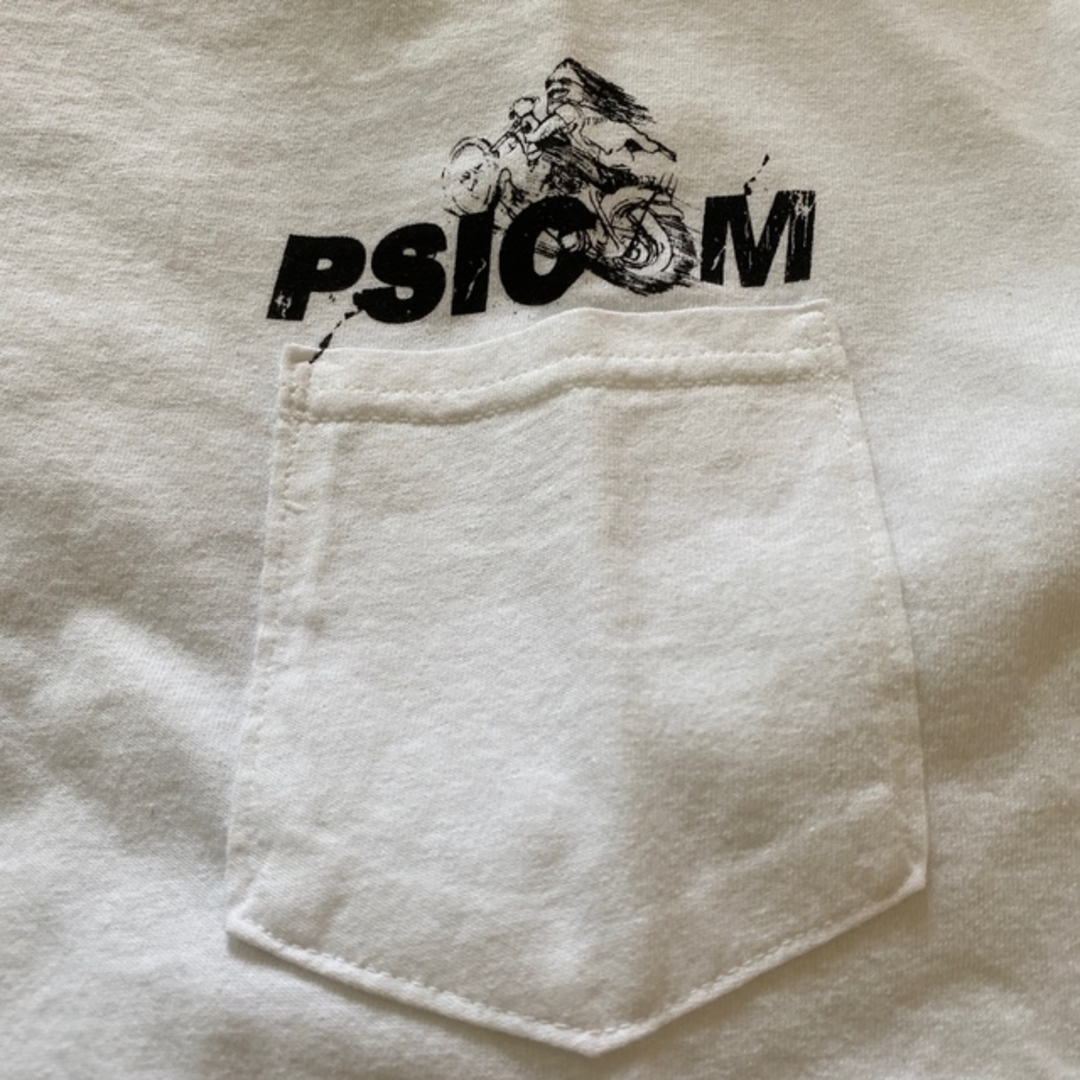 サイコム　PSICOM コットン　胸ポケット　Tシャツ　XL 白 2