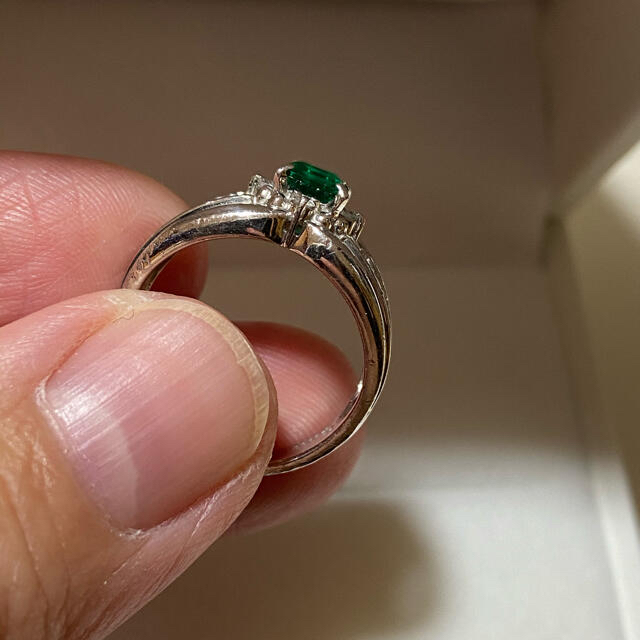 お値下げ！！pt900一粒ダイヤモンドリング☆0.19ct☆