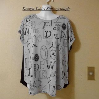 グラニフ(Design Tshirts Store graniph)のタグ付き未使用デザインティーシャツストアグラニフ♡英字ロゴカットソー(カットソー(半袖/袖なし))