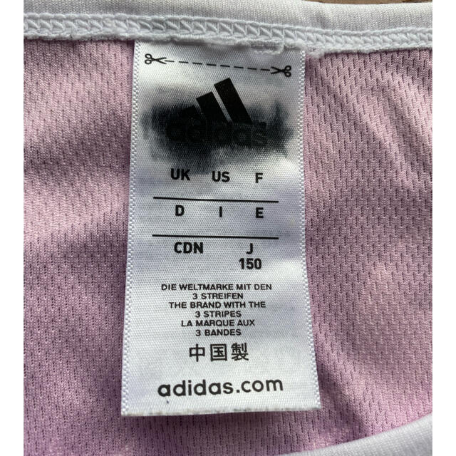 adidas(アディダス)のアディダス　半袖　Tシャツ　climalite 150 キッズ/ベビー/マタニティのキッズ服女の子用(90cm~)(Tシャツ/カットソー)の商品写真