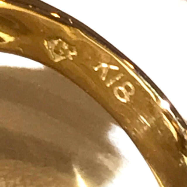 ☆K18 ダイヤ&ルビー付きホース型リング☆ レディースのアクセサリー(リング(指輪))の商品写真