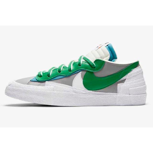 sacai Nike blazer low 27.5cm green grey 4