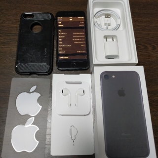 アイフォーン(iPhone)の【LC様専用】SIMフリー iPhone7 32GB ブラック UQモバイル(スマートフォン本体)