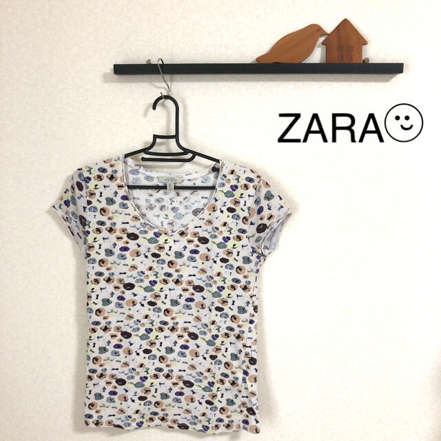 ZARA(ザラ)の☆Lサイズ ZARA 半袖Tシャツ☆ レディースのトップス(Tシャツ(半袖/袖なし))の商品写真