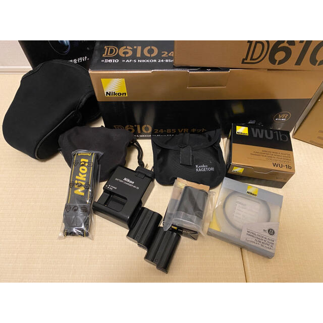 Nikon - Nikon D610 24-85 VR＋単焦点35mm 未使用オプション 箱