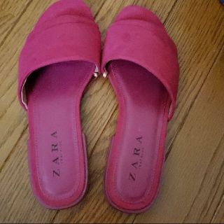 ザラ(ZARA)のZARA☆サンダル☆ピンク☆スウェード☆(サンダル)