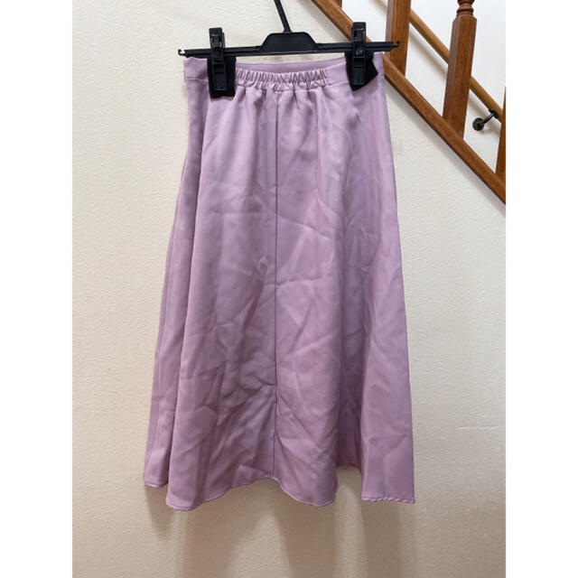 archives(アルシーヴ)の膝丈フレアスカート ピンク レディースのスカート(ひざ丈スカート)の商品写真