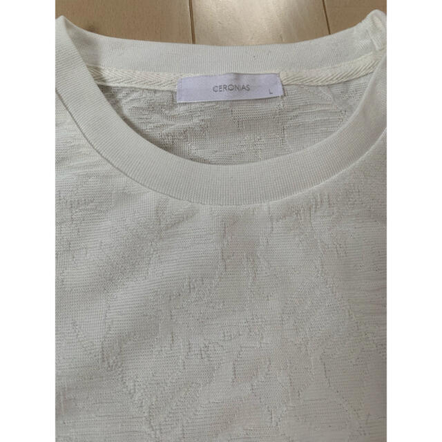 CERONIAR セロニアス　メンズ　紳士服　ホワイト　L メンズのトップス(Tシャツ/カットソー(半袖/袖なし))の商品写真