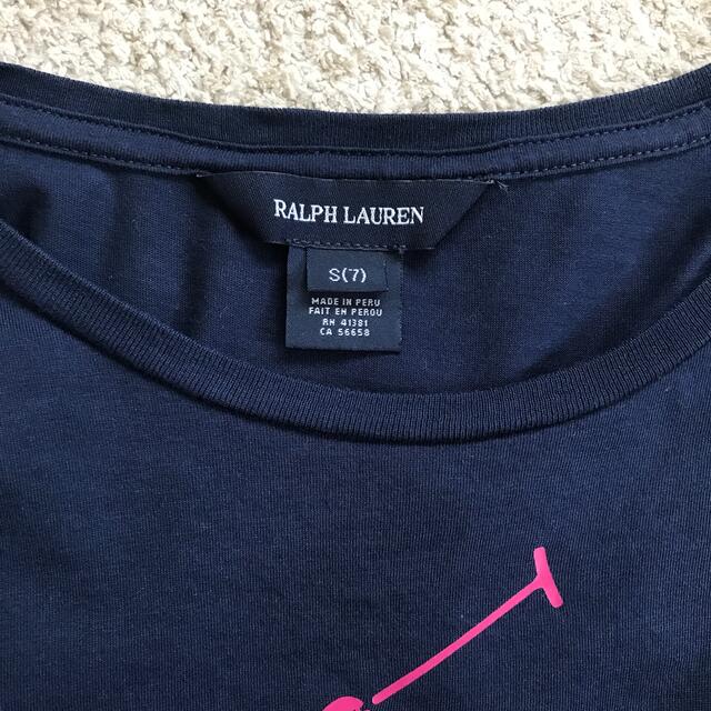 POLO RALPH LAUREN(ポロラルフローレン)の美品 Ralph Lauren 長袖シャツ 130 キッズ/ベビー/マタニティのキッズ服女の子用(90cm~)(Tシャツ/カットソー)の商品写真