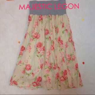 マジェスティックレゴン(MAJESTIC LEGON)の花柄スカート(ロングスカート)