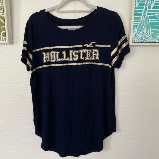 ホリスター(Hollister)のホリスター　Tシャツ　ネイビー　L(Tシャツ(半袖/袖なし))