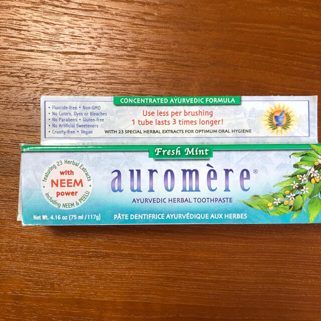 auromere(オーロメア)のオーロメア 歯磨き粉 コスメ/美容のオーラルケア(歯磨き粉)の商品写真