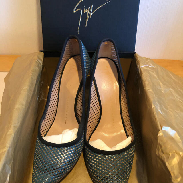 GIUZEPPE ZANOTTI(ジュゼッペザノッティ)のジュゼッペザノッティ★メッシュパンプス　size37 レディースの靴/シューズ(ハイヒール/パンプス)の商品写真