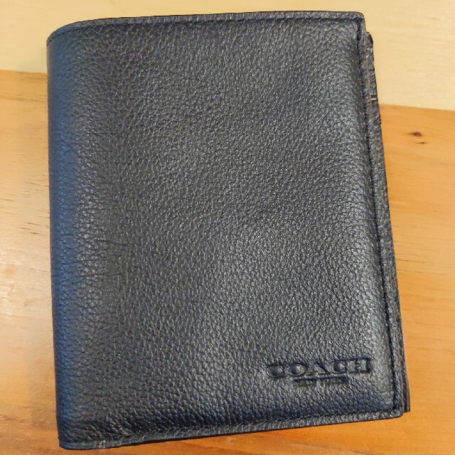 COACH(コーチ)のコーチ　二つ折り財布　メンズ　黒 メンズのファッション小物(折り財布)の商品写真