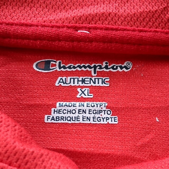Champion(チャンピオン)の大きいサイズ アメリカ古着 Champion ポリ地シャツ XL 2枚セット メンズのトップス(Tシャツ/カットソー(半袖/袖なし))の商品写真