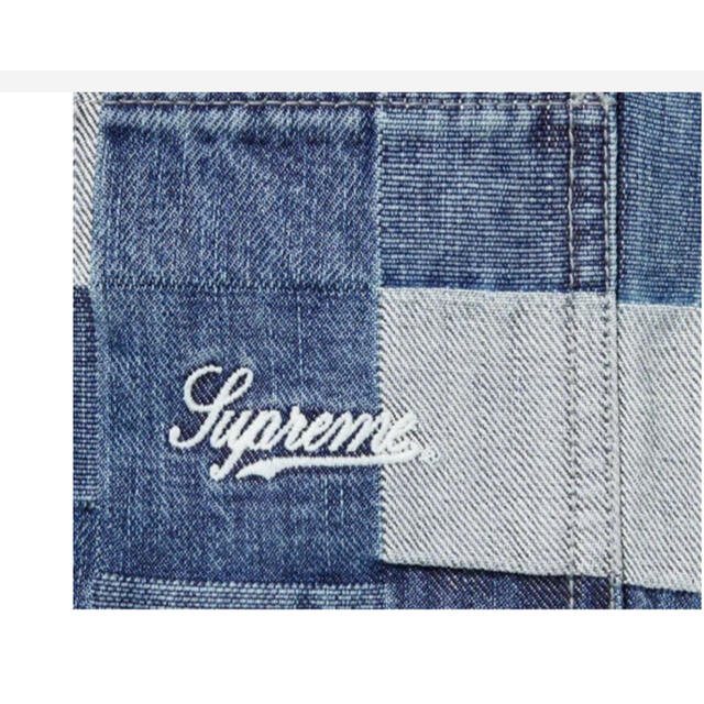 Supreme(シュプリーム)の定価以下シュプリームPatched Denim Vest  blue Sサイズ メンズのトップス(ベスト)の商品写真