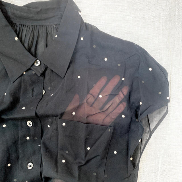 MARGARET HOWELL(マーガレットハウエル)のMHL ドットシアーブラウス レディースのトップス(シャツ/ブラウス(半袖/袖なし))の商品写真