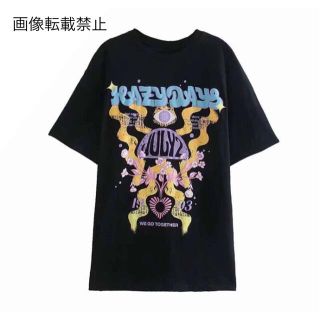 ????6月新作????4633◆デザイン プリント ロゴ 半袖 Tシャツ