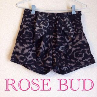 ローズバッドカップルズ(ROSE BUD)のrosebudレオパードショートパンツ(ショートパンツ)