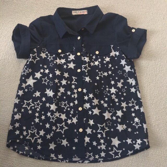 半袖ブラウス キッズ/ベビー/マタニティのキッズ服女の子用(90cm~)(ブラウス)の商品写真