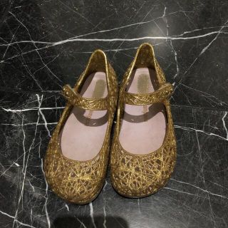 メリッサ(melissa)のミニメリッサ　mini melissa サンダル　ゴールド　15cm(サンダル)