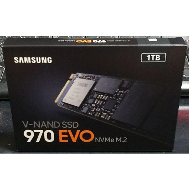 新品・未開封 Samsung 970EVO 1TB M.2NVMe（国内正規品）PC/タブレット