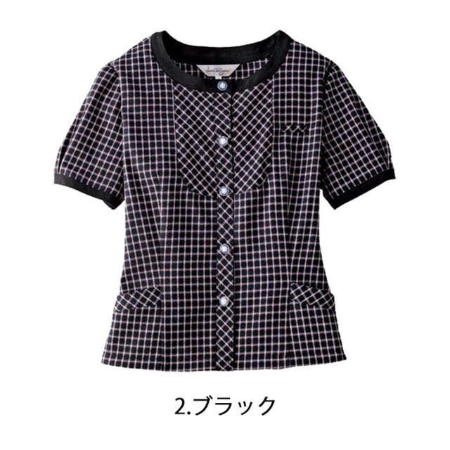 Joie (ファッション)(ジョア)の事務服 制服 enjoie アンジョア　オーバーブラウス 26250 7号 レディースのトップス(シャツ/ブラウス(半袖/袖なし))の商品写真