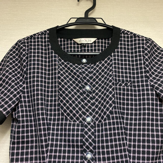 Joie (ファッション)(ジョア)の事務服 制服 enjoie アンジョア　オーバーブラウス 26250 7号 レディースのトップス(シャツ/ブラウス(半袖/袖なし))の商品写真